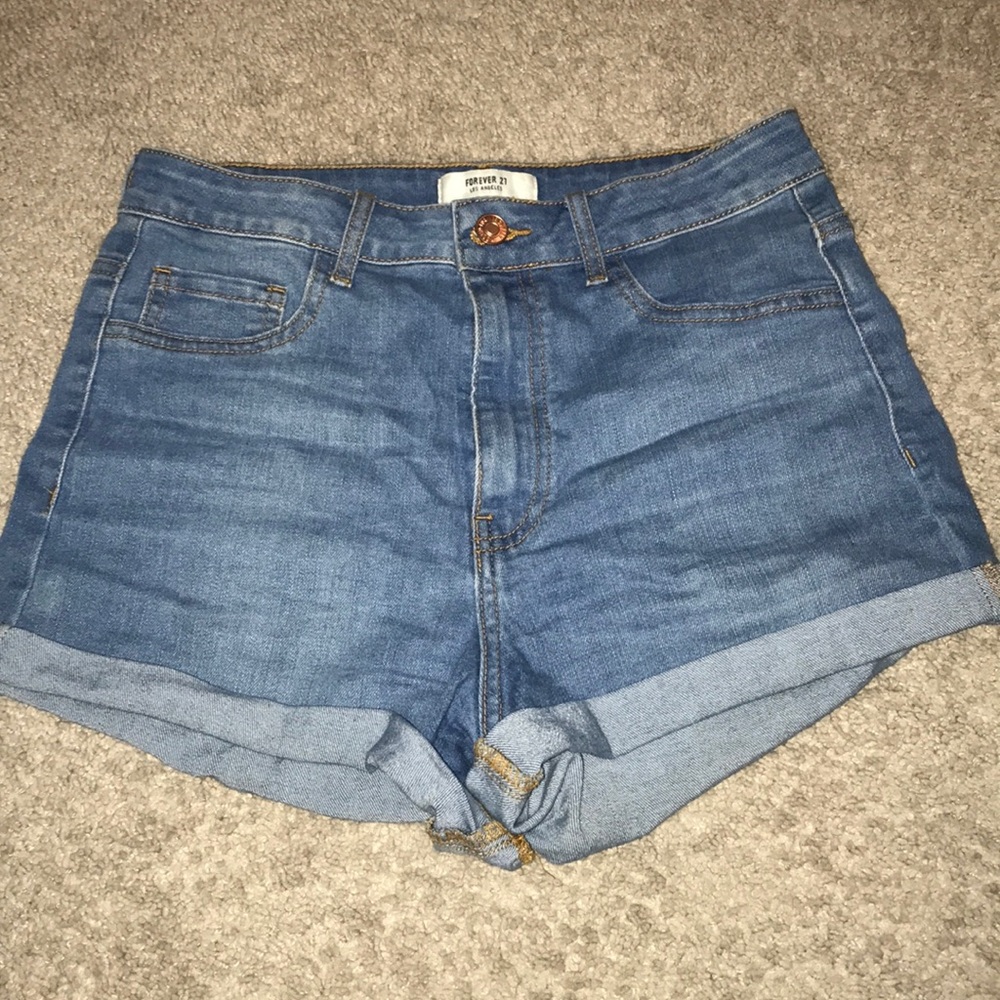 High-Waisted Jean Shorts